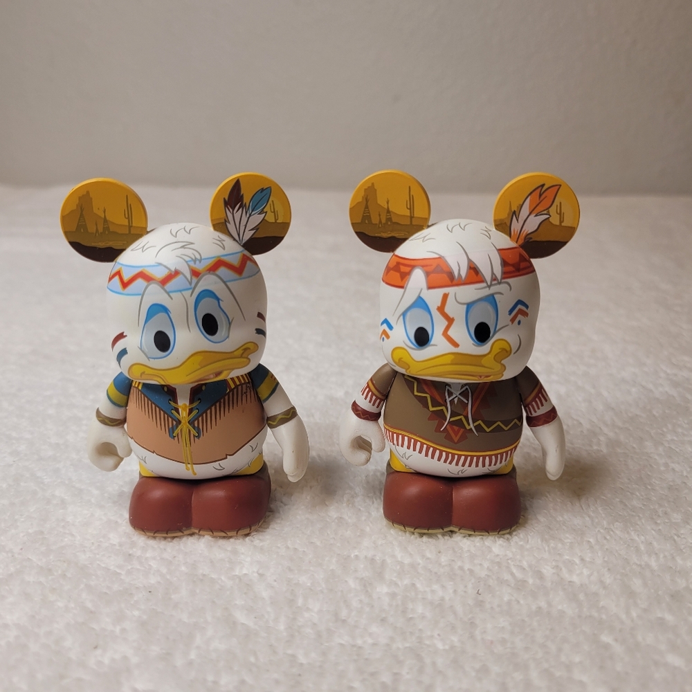 Vinylmation Mickeys Wild West Huey & Dewey native american figures